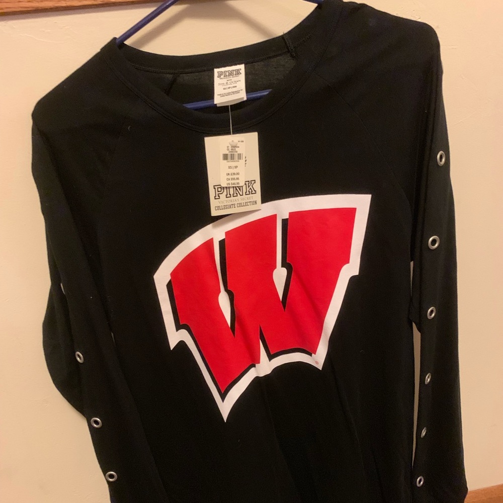 NWT PINK WI long sleeve